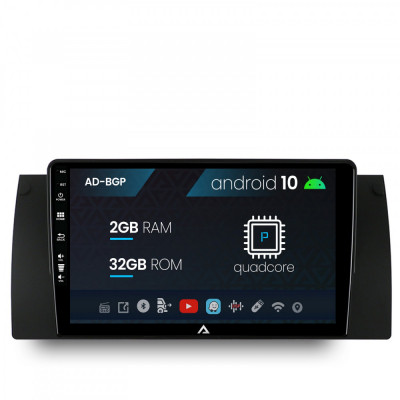 Navigatie BMW E39 E53 E38, Android 10, P-Quadcore 2GB RAM + 32GB ROM, 9 inch - AD-BGP9002+AD-BGRKIT396 foto