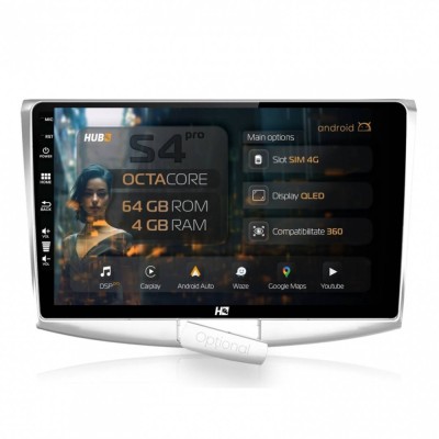 Navigatie Volkswagen Passat B6 B7 CC 4GB RAM Android 13 Octacore Slot Sim 4G DSP GPS Wi-FI Carplay Android Auto USB Waze 10.1 Inch foto