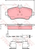 Set placute frana,frana disc MERCEDES VANEO (414) (2002 - 2005) TRW GDB1480