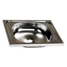 Chiuveta inox Zilan, 40 x 50 cm, prevazuta cu guler