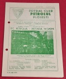 Program meci fotbal PETROLUL Ploiesti - METALUL Plopeni 19.09.1976