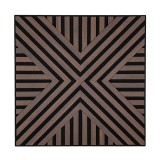 Panou acustic de perete Deco VII cu aspect de nuc, 60x60x1,8 cm