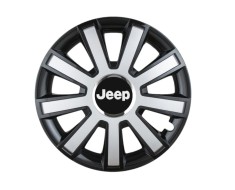 Set 4 capace roti Flash Gri-Negru R14 pentru gama auto Jeep