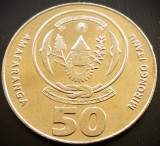 Cumpara ieftin Moneda exotica 50 AMAFARANGA - RWANDA, anul 2011 *cod 1088 = UNC, Africa