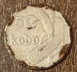 C50 - Moneda foarte veche - Nigeria - 50 kobo - 1991