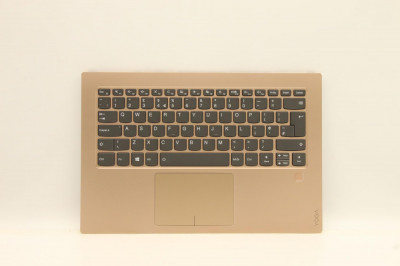 Carcasa superioara cu tastatura palmrest Laptop, Lenovo, Yoga 920-13IKB Type 80Y7, 5CB0Q09694, AM14U000210, iluminata, aurie, layout UK foto