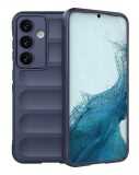 Husa Wave din Silicon compatibila Samsung Galaxy A14 Anti-Shock, Albastru inchis, Oem