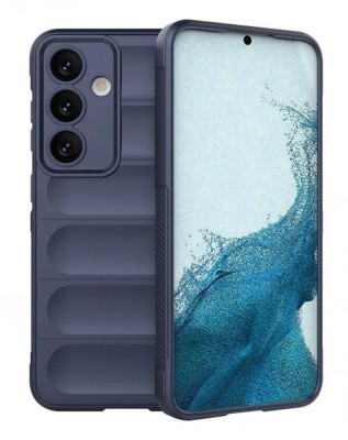 Husa Wave din Silicon compatibila Samsung Galaxy A22 5G Anti-Shock, Albastru inchis foto