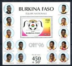 BURKINA FASO 1996 FOTBAL CUPA FRICII foto
