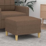 VidaXL Taburet, maro, 60x50x41 cm, material textil