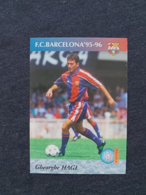 Card Panini Gheorghe Hagi, FC Barcelona foto