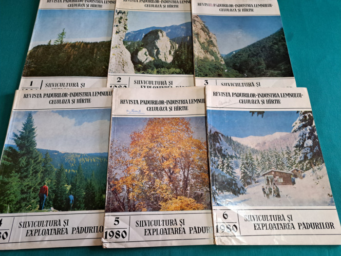 LOT 6 REVISTA PĂDURILOR / NR.1-6 *1980 *