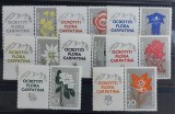 Romania 1957 - Flora Carpatina cu vignieta MNH