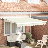 vidaXL Marchiză automată retractabilă crem 300x250 cm