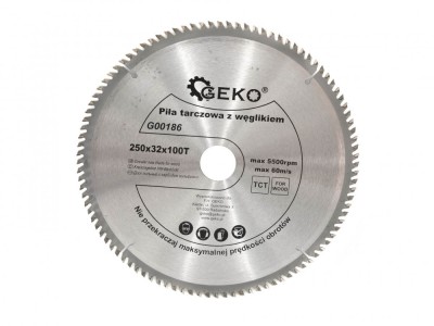 Disc pentru lemn 250x32x80T + reductor 25,4mm, GEKO G00185 foto