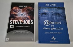 Set doua carti / Carmine Gallo Steve Jobs / Bill Gates Afaceri viteza gandului