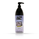 Cumpara ieftin Sampon - CRAZY COLOR - Ultra Violet - cu efect anti-ingalbenire - 1000 ml