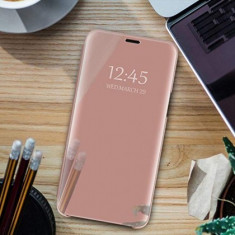 Husa Flip Carte CLEAR VIEW Huawei Nova 5T / Honor 20 Pink