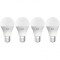 Bec LED Yeelight W4 Lite, Wi-Fi, E27, 9W, 2700K - 6500K, 806lm, Set 4 bucati, Alb YLQDP-0012