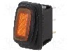Intrerupator OFF-ON, 2 pozitii, SPST, SCI - R13-238B8-01-Y-L1