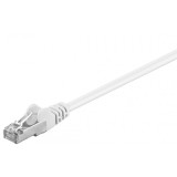 Cablu CAT5e FTP RJ45-RJ45 1m ecranat alb Goobay