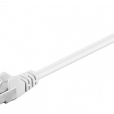 Cablu CAT5e FTP RJ45-RJ45 1m ecranat alb Goobay