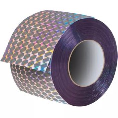 Rola banda reflectorizanta alungare pasari, 8000x5cm, PVC, argintiu