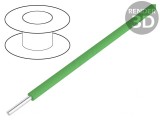 Cablu Cu S&acirc;rmă Verde 22AWG PVC 30,5m 300V