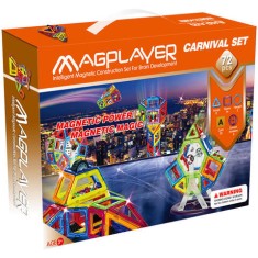 MAGPLAYER Set de constructie magnetic - 72 piese foto