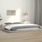 vidaXL Cadru de pat, alb, 140x190 cm, lemn masiv de pin 823465
