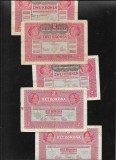 Austria Austro Ungaria 2 kronen korona 1917 (1919) supratipar &quot;Deutschosterreich&quot; VG-F pret pe bucata