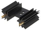 Radiator extrudat negru 25,4mm pentru SOT32 TO220 TO3P