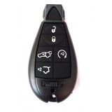 Carcasa cheie Chrysler 5 but +1 buton panica negru