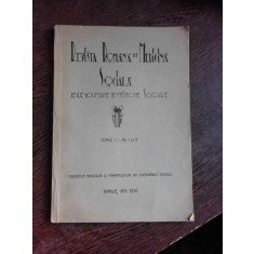 REVISTA ROMANA DE MEDICINA SOCIALA NR.I-2/1936