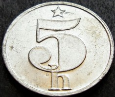 Moneda 5 HALERU - RS CEHOSLOVACIA, anul 1990 * cod 3241 - ultimul an batere