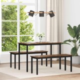 vidaXL Mese de sufragerie 110 x 100 x 75 cm METAL 892634