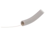Tub Protectie AKS ZIELONKA RKGL 16mm 50m Gri Cu Ghidare Cablu PVC Diametru Interior 11mm