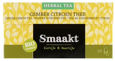 Ceai de ghimbir si lamaie bio 20 plicuri Smaakt foto