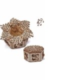 Puzzle 3D mecanic, Floare Misterioasa, WT, lemn, 278 piese