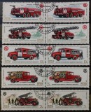 BC821, Rusia 1985, 2 serii masini de pompieri, transporturi