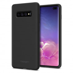 Carcasa Spigen Silicone Fit Samsung Galaxy S10 Plus Black foto