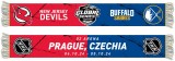 &Scaron;&aacute;la Global Series 2024 Czechia Buffalo Sabres NHL vs New Jersey Devils NHL Friendship HD Jaquard Scarf