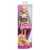 PAPUSA BARBIE FASHIONISTA BLONDA CU APARAT DENTAR