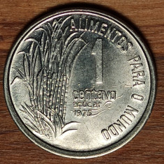 Brazilia - moneda de colectie comemorativa FAO - 1 centavo 1975 - impecabila !