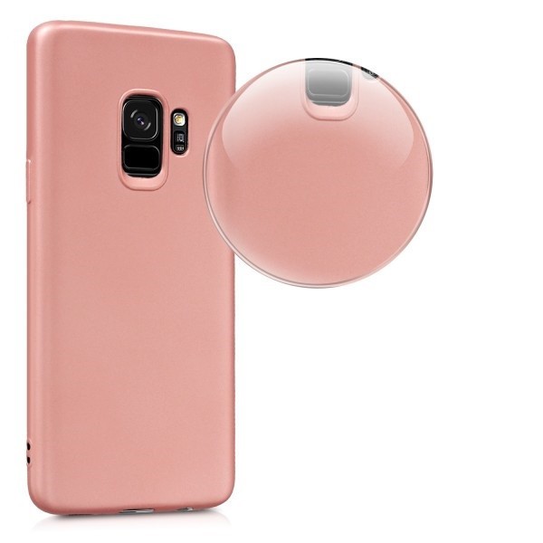 Husa pentru Samsung Galaxy A8 2018, MyStyle Perfect Fit , Rose-Gold