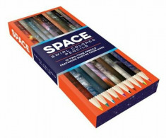 Space Swirl Colored Pencils: 10 Two-Tone Pencils Featuring Photos from NASA, Hardcover foto