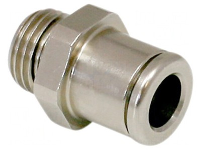 Racord Push-In Drept 6mm Alamă Nichelată foto