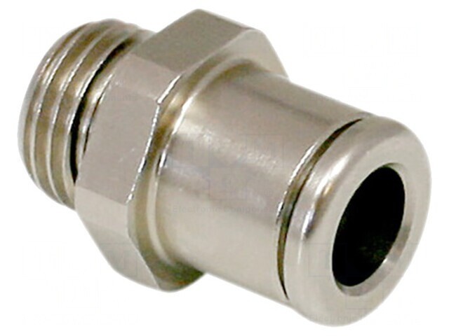 Racord Push-In Drept 6mm Alamă Nichelată