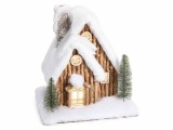 Cumpara ieftin Casuta Craciun decorativa cu led cm 31 x 23,5 x 32 H