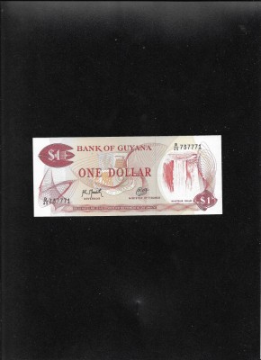 Guyana 1 dollar 1966(92) seria737771 unc foto